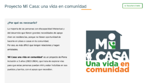 Ir a ¿Has visto la descripción del proyecto Mi Casa, en la web de Plena inclusión España?