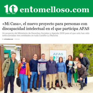 Ir a «Mi Casa», el nuevo proyecto para personas con discapacidad intelectual en el que participa AFAS