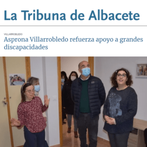 Ir a Asprona Villarrobledo refuerza apoyo a grandes discapacidades